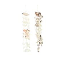 Mobile placuna nature with shells D13 H61cm 2 assorti Natural