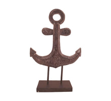 Statue anchor albasia wood 38x12x58cm Dark brown