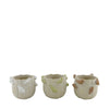 Planter cement ''birds'' 15x15x12.5cm 3 assorted