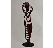 Statue lady d. red - l16xw9xh53cm