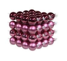 cb. 64 glassballs/cap heather 40 mm