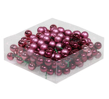 cb. 144 glassballs/wire heather 20 mm