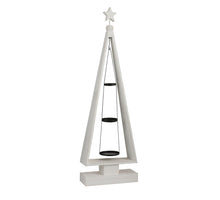 Candlestick Christmas tree white wash - l31xb12xh99cm