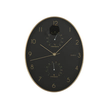 Andy wandklok zwart - l27,5xb4,5xh35cm