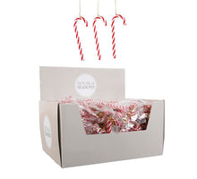 Ornament zuurstok rood 3 stuks - l11,5xb11xh2cm