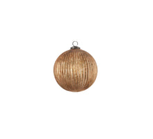 Kerstbal glas champagne - d15cm