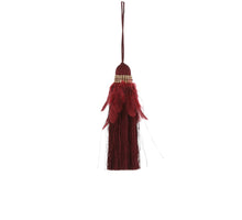 Hangkwast veer d.rood - h17xd3cm