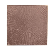 Wall art square metal 58x2x58cm Silver