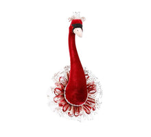 Muurhanger zwaan d.rood - l28xb17xh57cm