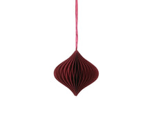 Ornament ui d.rood - h10xd10cm