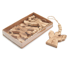 Oak angel hanging 8cm 4pcs