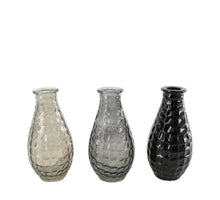 Vase glass 8.2x8.2x13.1cm 3 Mixed grey