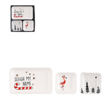 Sieraden schaaltje zwart 3 stuks - l17,5xb16,5xh2,5cm