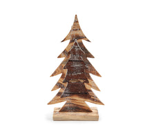Wooden pine tree 18x32cm