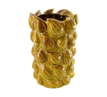 Vase fig ceramic 14.5x14.5x23cm Dark yellow