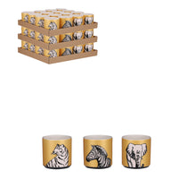 Pot dier goud 3 assorti op display - h10xd10cm - per stuk