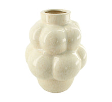 Vase ceramic 15.5x15.5x20cm Off white