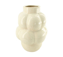 Vase ceramic 18x18x24cm Off white
