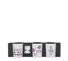 Tea light holder white 3 pieces - h8xd7cm
