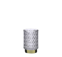 Tea light holder glass - h13xd8.5cm