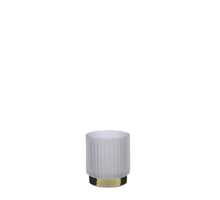 Tea light holder white - h8xd7cm