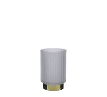 Tea light holder white - h13xd8.5cm