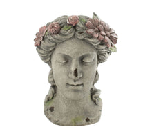 Statue face magnesium 30x22.5x39cm Dark grey