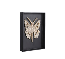 Yami muurdecoratie vlinder goud - l25xb18xh3,5cm