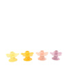 Candle holder flower porcelain 11x11x7.5cm 4 Mixed