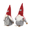 Christmas figure gnome on skis 12x13x23cm 2 assorted