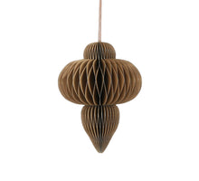 Ornament pegel recycled paper goud - h18xd13cm