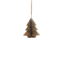 Ornament boom recycled paper goud - h10xd9cm