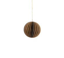 Ornament bal recycled paper goud - h8xd8cm