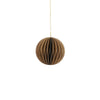 Ornament bal recycled paper goud - h8xd8cm