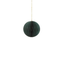 Ornament bal recycled paper groen - h8xd8cm
