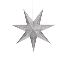 Ster hangend zilver - h18xd60cm