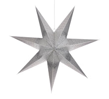 Ster hangend zilver - h23xd75cm