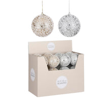 Unzerbrechlicher Ball, Silber/Gold, 2er-Sortiment, Display - H10 x D10 cm