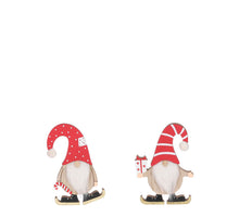 Kerstman rood wit 2 assorti - l18xb13xh2cm