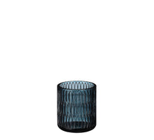 Cathy tea light holder blue - h9xd8cm