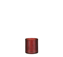 Calvi tea light holder red - h9xd8cm