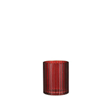 Calvi tea light holder red - h12.5xd10cm