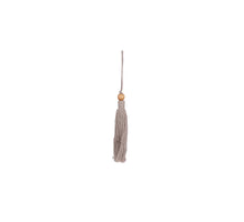 Ornament hangkwast grijs - h12,5cm