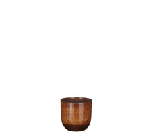 Nora pot rond oker glaze - h11xd12cm