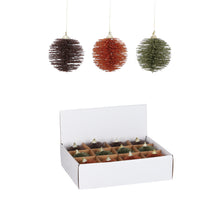 Ornament bal 3 assorti - h8xd8cm - Autumn