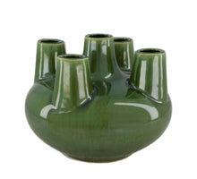 Vase ceramic 21.5x21.5x17cm Green