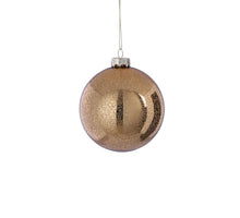 Kerstbal glas goud antiek - d10cm