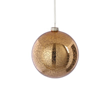 Kerstbal glas goud antiek - d12cm