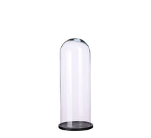 Hella stolp glas op bord zwart - h55,5xd21cm