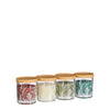 Scented candle green l.green off-white pink ass - h10.5xd9.5cm